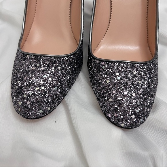 BRAND NEW J.crew silver platinum glitter high heel pumps in size 10 new in box - Picture 4 of 11